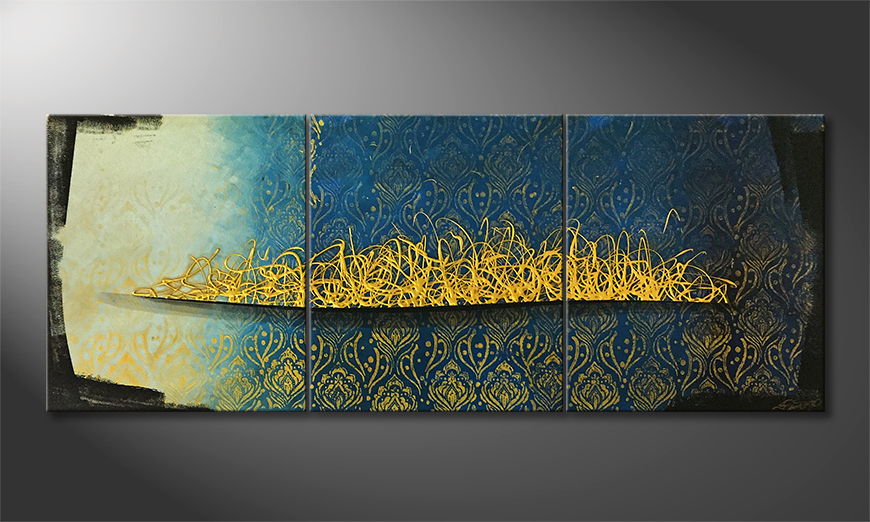 Quadro Arabic Gold 180x70cm
