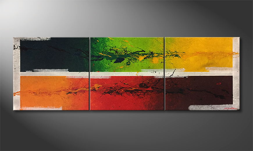 Quadro Inflammable Nature 210x70cm