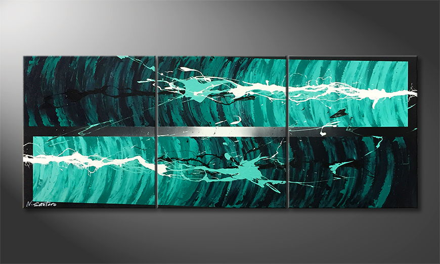 Quadro Signs From The Depth 150x60cm