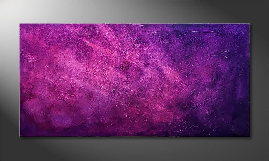 Quadro da soggiorno Purple Sky 140x70cm